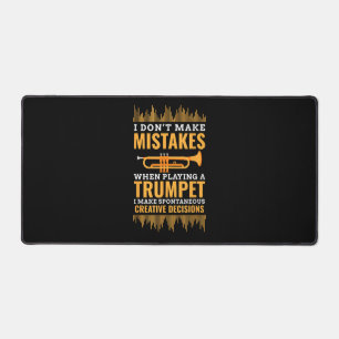 Trumpet Funny Musician Band Player Trumpeter Gift Desk Mat