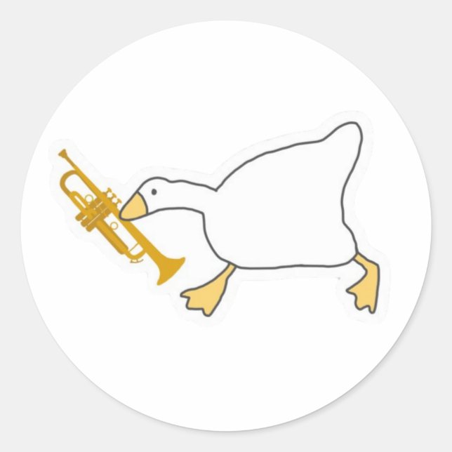 Trumpet Goose Sticker (Front)