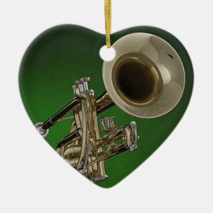 Trumpet Heart Ornament