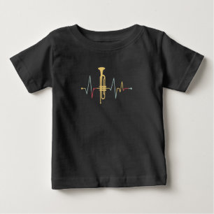 Trumpet Heartbeat Baby T-Shirt
