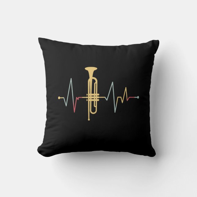 Trumpet Heartbeat Cushion (Front)