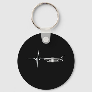 Trumpet Heartbeat Key Ring