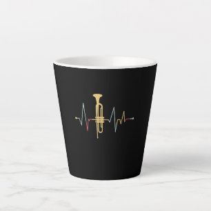 Trumpet Heartbeat Latte Mug