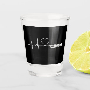 Trumpet Heartbeat Shot Glass