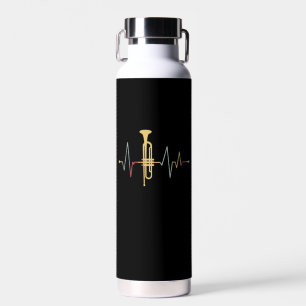 Trumpet Heartbeat Water Bottle