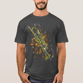 Trumpet instrument music loverrumpeter musical gif T-Shirt