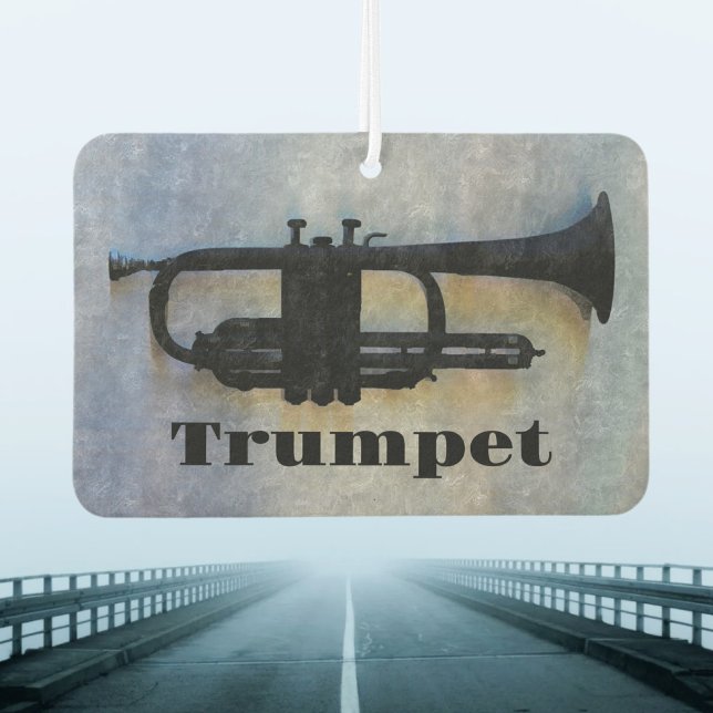 Trumpet Jazzy Musical Instrument Car Air Freshener (Creator Uploaded)