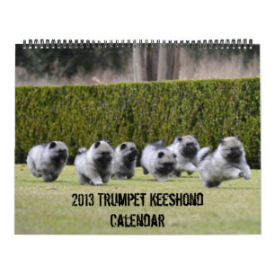 Trumpet Keeshond Calendar 2013-updated end of Dec