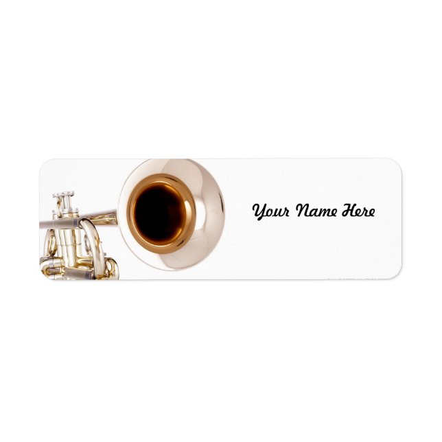 Trumpet Label Return Address Label (Front)