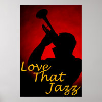 Trumpet "Love That Jazz" Poster