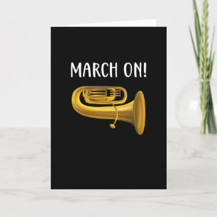 Trumpet Marching Band Brass Band Musicians Card