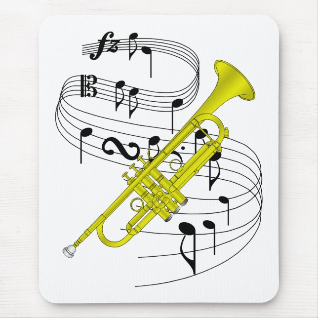 Trumpet Mouse Pad (Front)