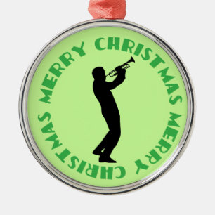 Trumpet Music Merry Christmas Keepsake Ornament