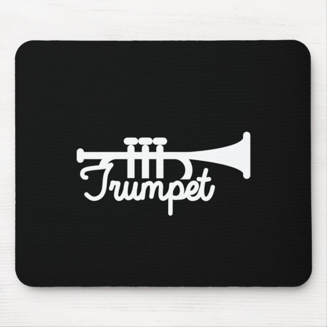 Trumpet Music Musician Instrument Orchestra Gift Mouse Pad (Front)