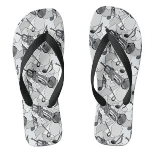 Trumpet Music Note Fragments Thongs