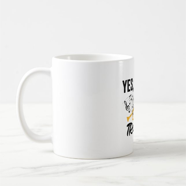 Trumpet Musical Instrument | Trumpet Band Gift Coffee Mug (Left)