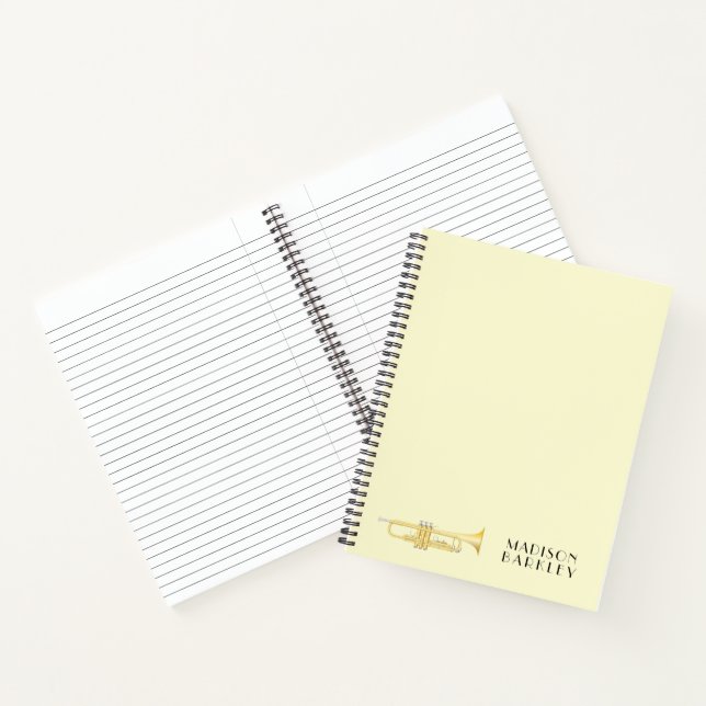 Trumpet Musician Band Teacher Notebook (Inside)