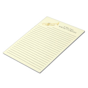 Trumpet Musician Band Teacher Notepad