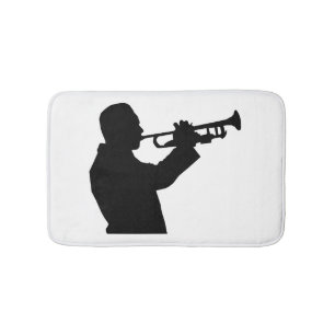 Trumpet Player Bath Mat