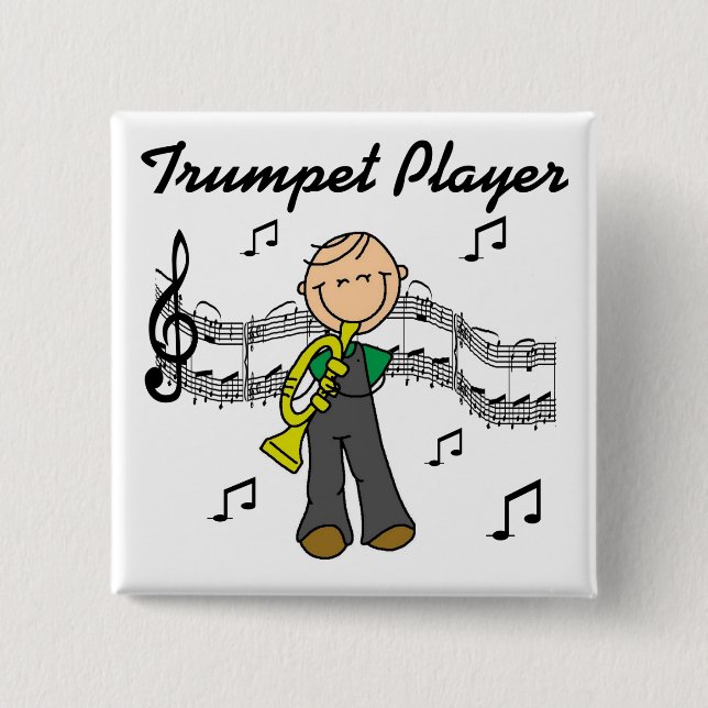 Trumpet Player Button (Front)
