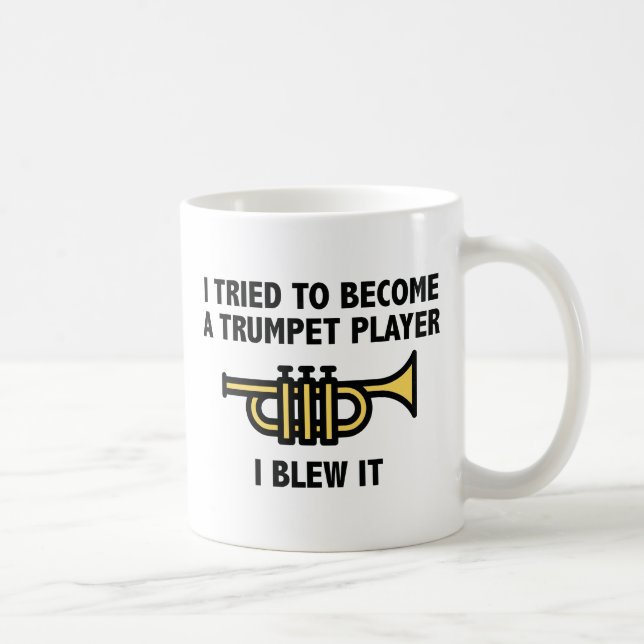 Trumpet Player Coffee Mug (Right)