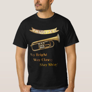 Trumpet Player Funny Humor Musical Instrument T-Shirt