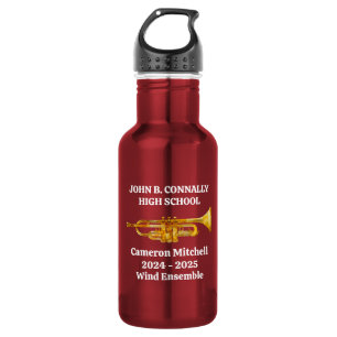 Trumpet Player High School Band Gold Personalised 532 Ml Water Bottle