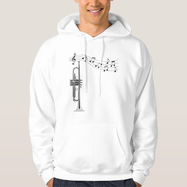 Trumpet Player Hoodie (Front)