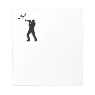 Trumpet Player Notepad