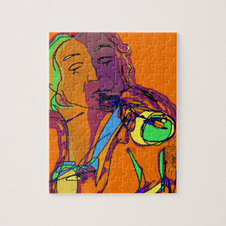 Trumpet Player...Play that funky music! Jigsaw Puzzle