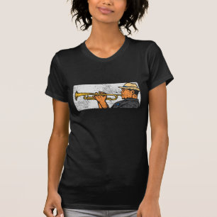Trumpet Player Retro Trumpet Jazz Music T-Shirt