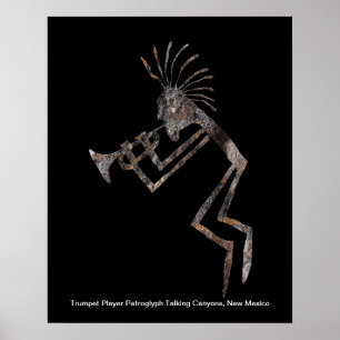 Trumpet Player, Saxophone Player and Flute Player  Poster
