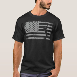 Trumpet Player Trumpet American Flag American Flag T-Shirt