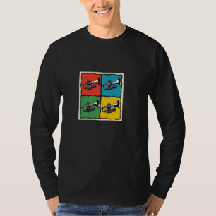 Trumpet Pop Art Squares Brass Music Orchestra Bras T-Shirt