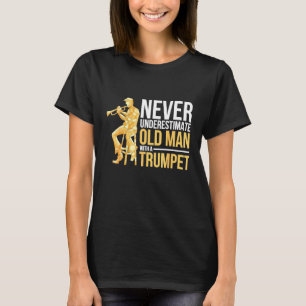 Trumpet - Retired Trumpeter Jazz Music Trumpet T-Shirt