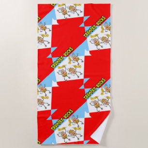 Trumpet Rocks Beach Towel