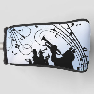 Trumpet Section Blue Music Golf Head Cover