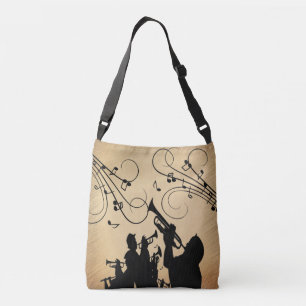 Trumpet Section Rustic Music Crossbody Bag