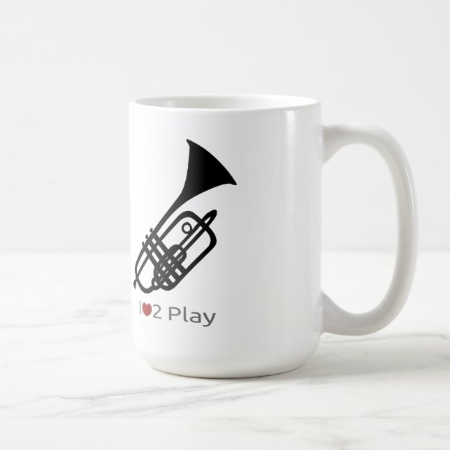 Trumpet silhouette mug (Right)
