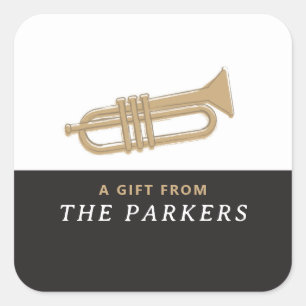 TRUMPET SQUARE STICKER