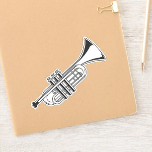Trumpet Sticker Music School Marching Band