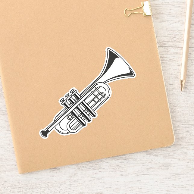 Trumpet Sticker Music School Marching Band (Notebook)