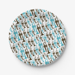 Trumpet Themed Paper Plate