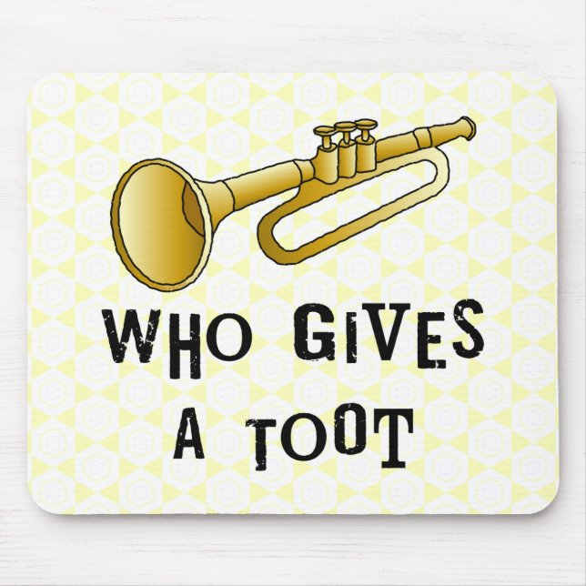 Trumpet Toot Mouse Pad (Front)