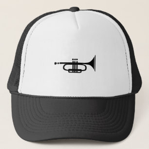 trumpet trucker hat