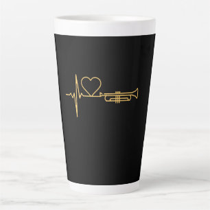 Trumpet - Trumpet Heartbeat Gift Latte Mug
