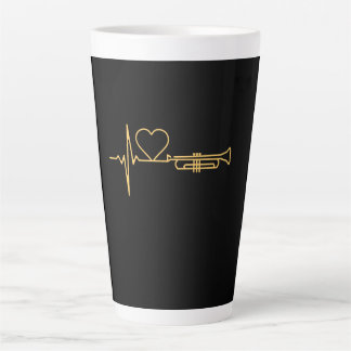 Trumpet - Trumpet Heartbeat Gift Latte Mug