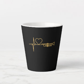 Trumpet - Trumpet Heartbeat Gift Latte Mug