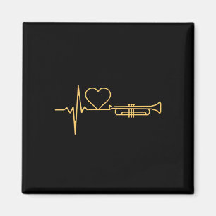 Trumpet - Trumpet Heartbeat Gift Magnet