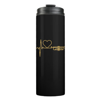 Trumpet - Trumpet Heartbeat Gift Thermal Tumbler